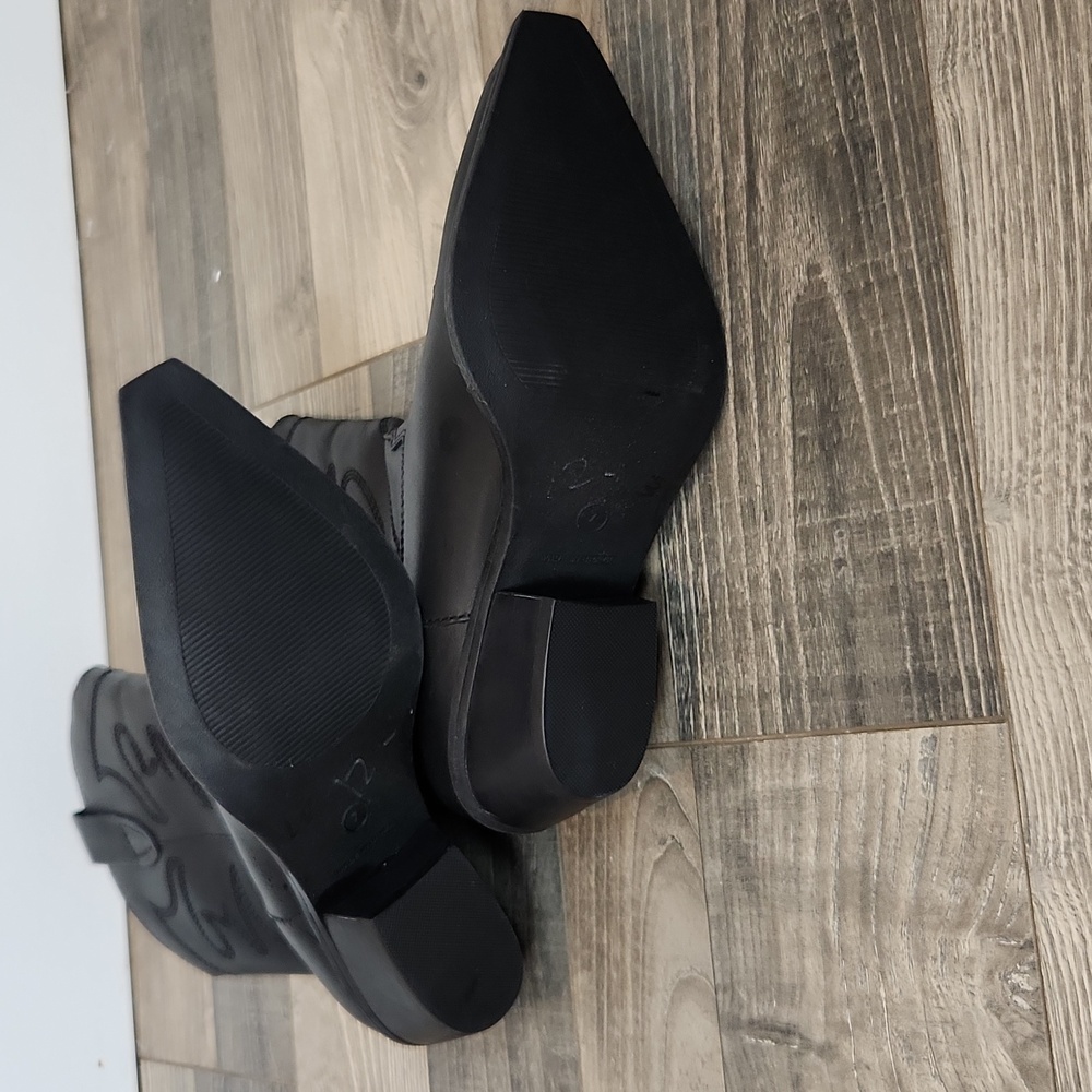 Steve‎ Madden Women's Western Style Leather Boots in Black Size 7M - Picture 8 of 10